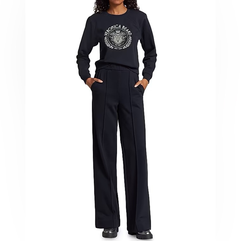 Veronica Beard Navy Sweatshirt with Emblem - Picture 14 of 14